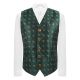 Dark Green Herringbone Tractor Waistcoat