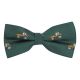 Dark Green Herringbone Tractor Bow Tie
