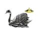 Swan Pewter Lapel Pin