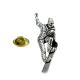 Snowboarder Pewter Lapel Pin