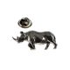 Rhino Pewter Lapel Pin