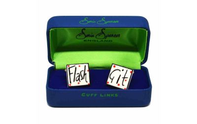 Flash Git Cufflinks by Sonia Spencer