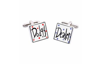 Dodgy Dealer Cufflinks by Sonia Spencer