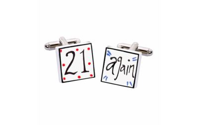 21 Again Cufflinks by Sonia Spencer