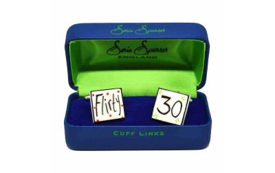 Flirty 30 Cufflinks by Sonia Spencer