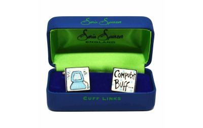 Computer Buff Cufflinks by Sonia Spencer