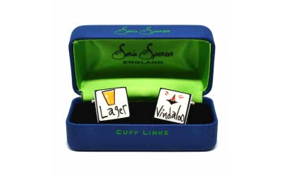 Lager/Vindaloo Cufflinks by Sonia Spencer