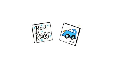 Sonia Spencer Blue Boy Racer Cufflinks