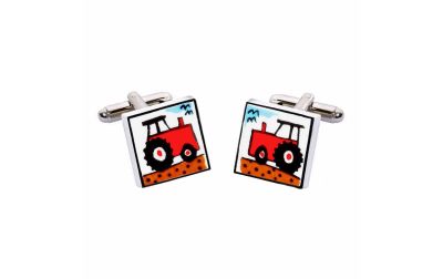Red Tractor Cufflinks