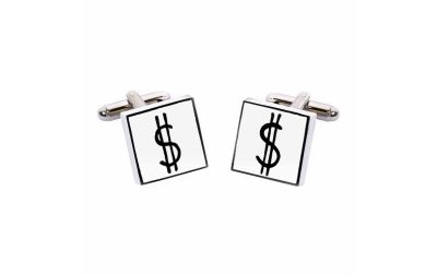 Dollar Sign Cufflinks by Sonia Spencer