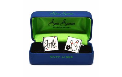 Bowling Strike Cufflinks by Sonia Spencer
