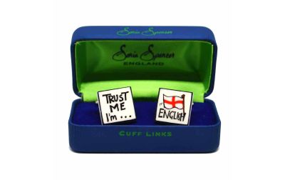 Trust Me, I'm English Cufflinks by Sonia Spencer