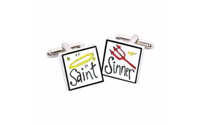 Saint Sinner Cufflinks by Sonia Spencer