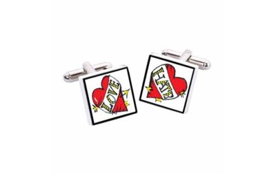 Love Hate Cufflinks by Sonia Spencer