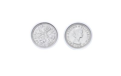 1957 Sixpence Cufflinks
