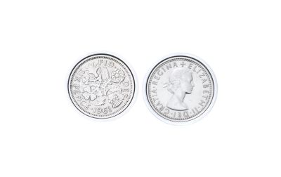 1961 Sixpence Cufflinks