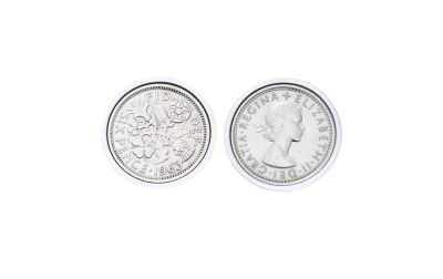 1963 Sixpence Cufflinks