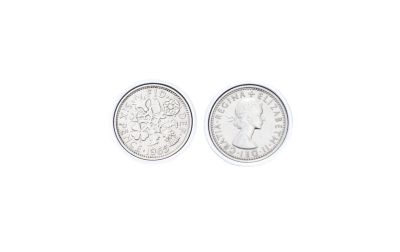 1965 Sixpence Cufflinks