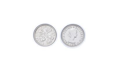 1966 Sixpence Cufflinks