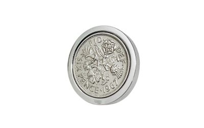 1967 Sixpence Lapel Pin | 1967