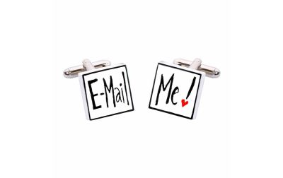 Email Me Cufflinks by Sonia Spencer