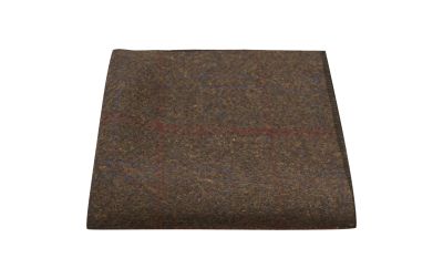 Heritage Check Earth Brown Pocket Square