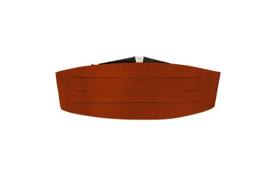 Amber Brown Velvet Cummerbund