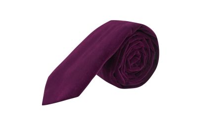 Aubergine Purple Velvet Tie