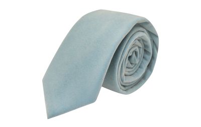 Light Baby Blue Velvet Tie
