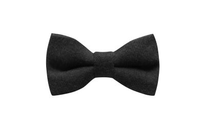 Black Donegal Tweed Bow Tie
