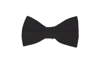 Boys Black Velvet Bow Tie
