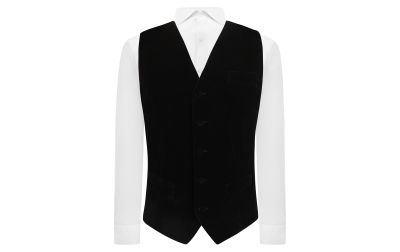 Black Velvet Waistcoat