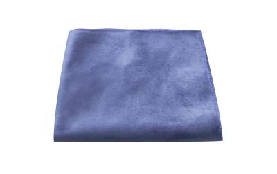 Ocean Blue Velvet Pocket Square