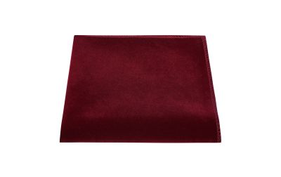 Bordeaux Red Velvet Pocket Square