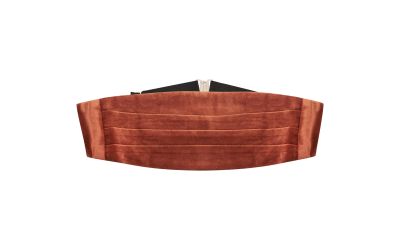 Bronze Textured Velvet Cummerbund