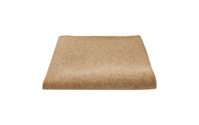 Coffee Brown Woven Wool Pocket Square