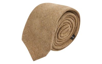 Coffee Brown Woven Wool Tie