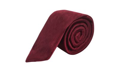 Burgundy Velvet Tie