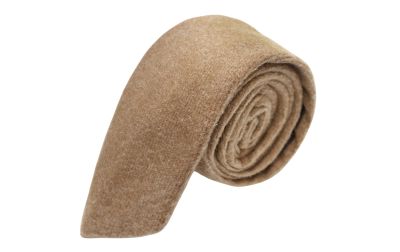 Camel Brown Donegal Tweed Tie