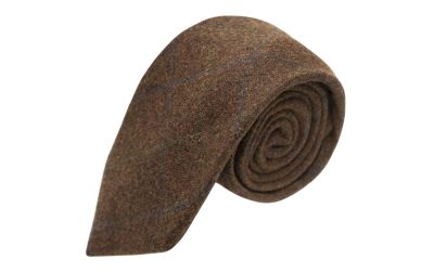 Heritage Check Cedar Brown Tie