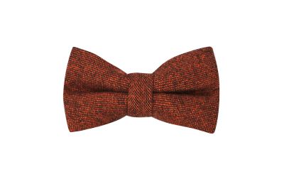 Highland Weave Copper Brown Bow Tie