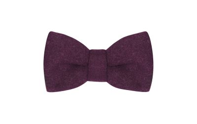 Dark Burgundy Donegal Tweed Bow Tie