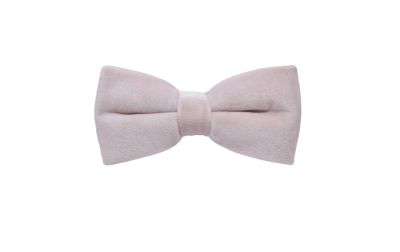 Dusky Pink Velvet Bow Tie