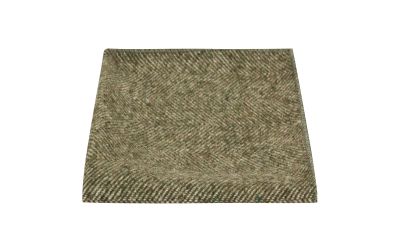 Fern Green Herringbone Pocket Square