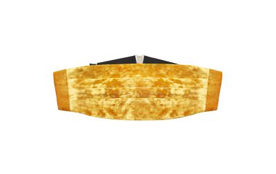 Gold Crushed Velvet Cummerbund