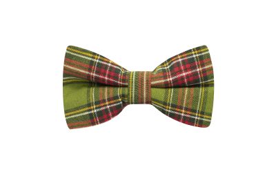 Traditional Green Tartan Bow Tie