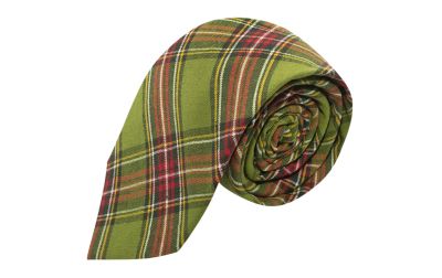 Traditional Green Tartan Tie