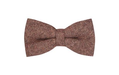 Highland Weave Burgundy Bow Tie