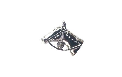 Horse Head Pewter Lapel Pin