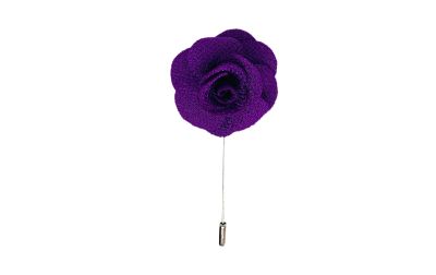 Indigo Purple Flower/Rose Lapel Pin